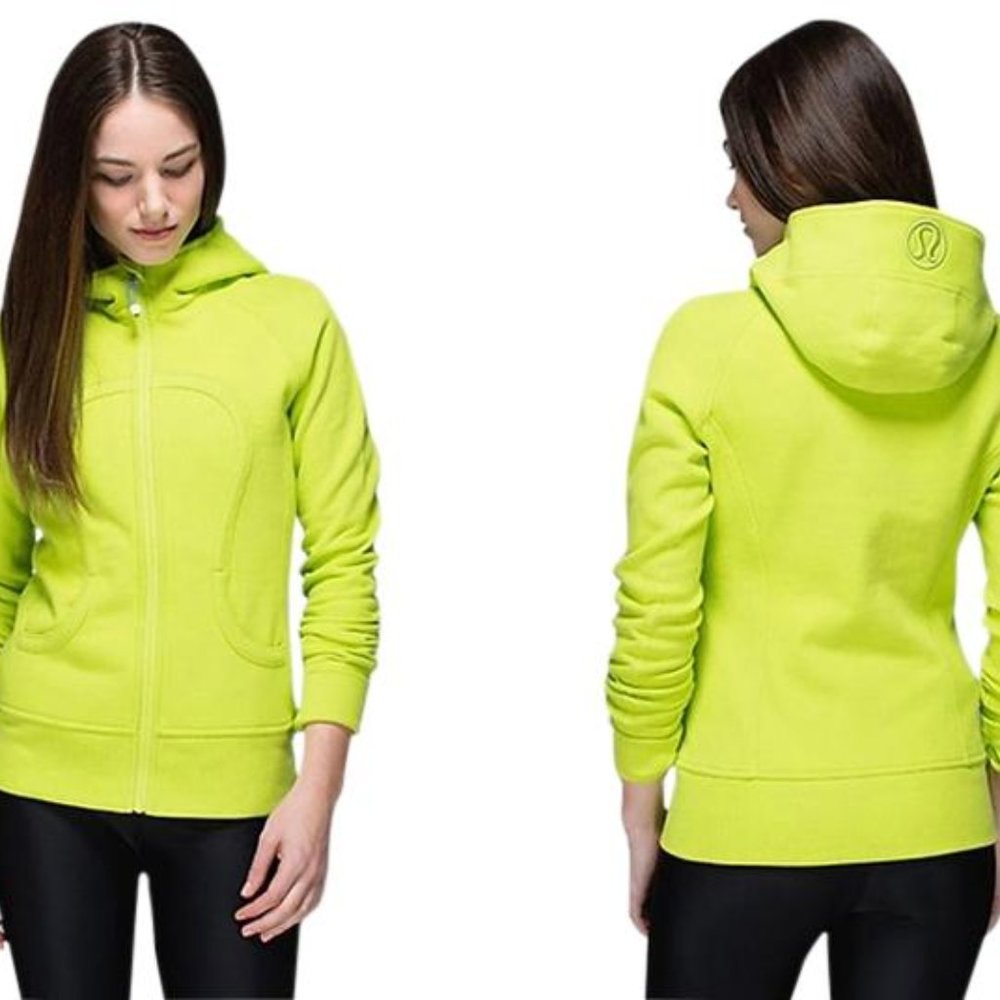 Lululemon Lime Green Scuba Hoodie